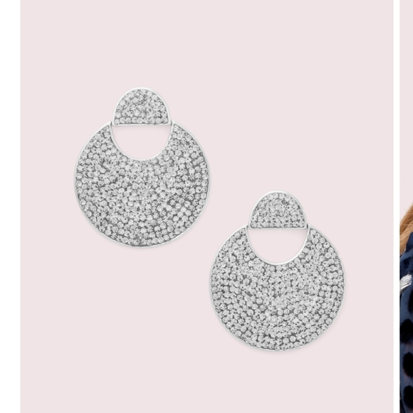 Kate Spade Mod Scallop Pave Earrings - Picture 3 of 9